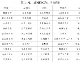 2025-2026學(xué)年第一學(xué)期第3周學(xué)生食譜及學(xué)生食堂主食材帶量菜譜